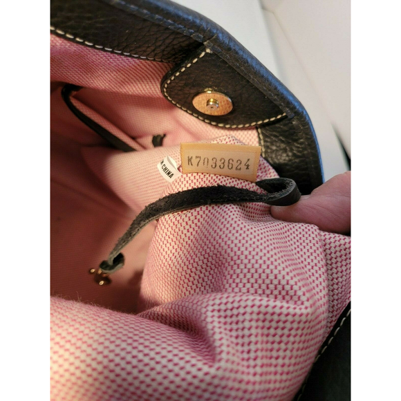 Dooney and Bourke Gray with Blue DB Logo Fabric Handbag - Picture 7 of 9